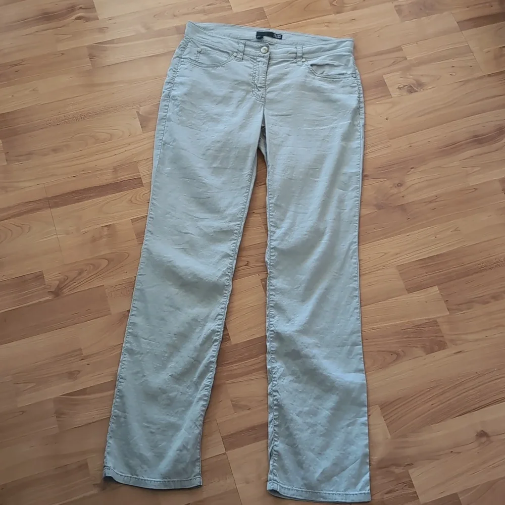 Eileen Fisher Viscose Linen Straight Jean Pants 6
